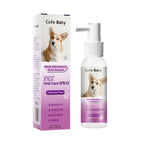 Cute Baby Peppermint Pet Oral Spray (100ml/3.4FL. OZ) | Natural Plant Extract Dog & Cat Breath Freshener & Dental Spray