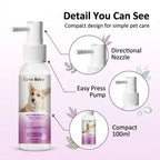 Cute Baby Peppermint Pet Oral Spray (100ml/3.4FL. OZ) | Natural Plant Extract Dog & Cat Breath Freshener & Dental Spray